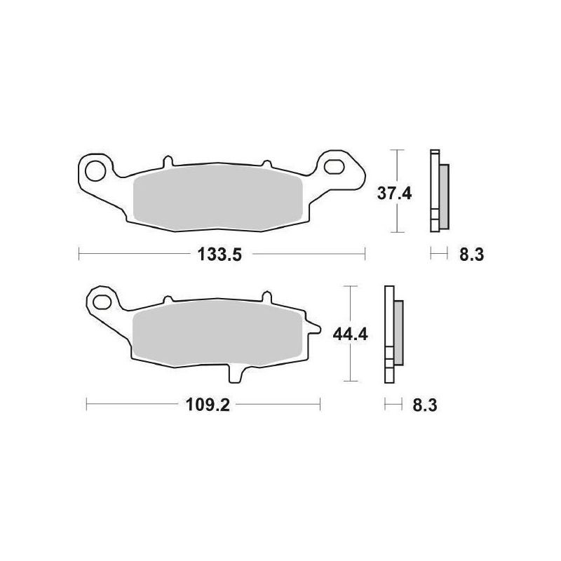 PASTIGLIA FRENO ANT. SX SUZUKI DL V-Strom (B1111) 650 04/11
