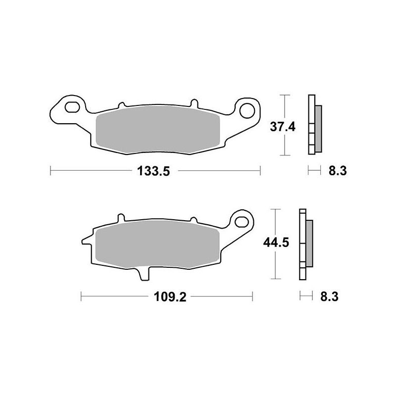 PASTIGLIA FRENO ANT. DX SUZUKI DL V-Strom XT ABS (C7112) 650 15/16