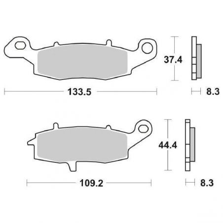 PASTIGLIA FRENO ANT. DX SUZUKI DL V-Strom XT ABS (C7112) 650 15/16