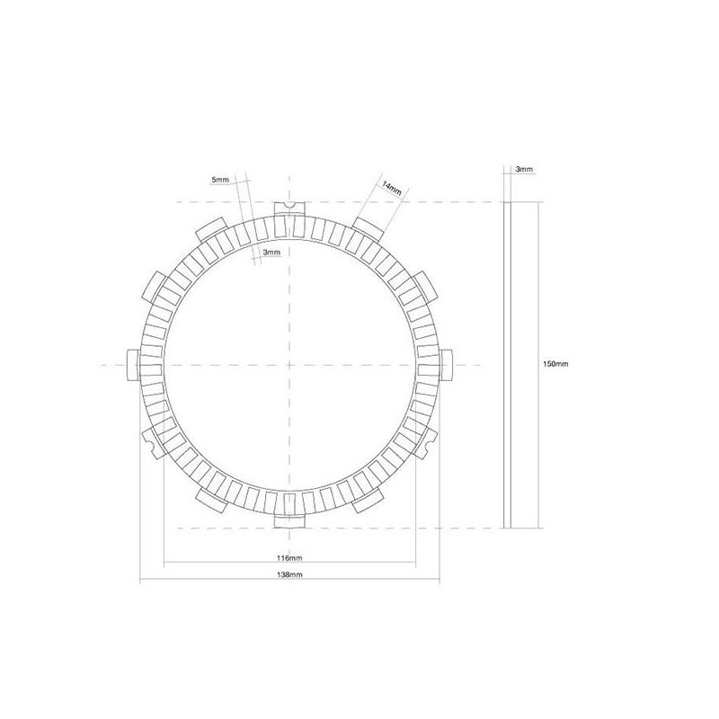 FRIZIONE DISCO SINGOLO GUARNITO SUZUKI SFV Gladius 650 09/15