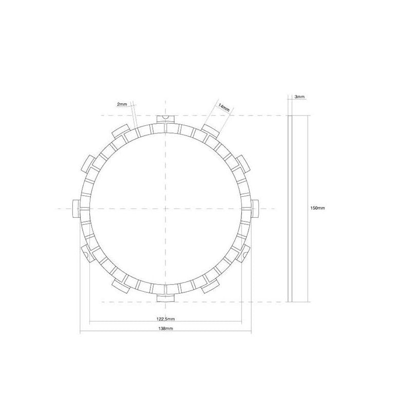 FRIZIONE DISCO SINGOLO GUARNITO SUZUKI SV A 650 17/23