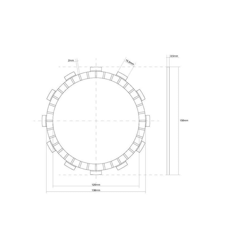 FRIZIONE DISCO SINGOLO GUARNITO SUZUKI GSX F (GR78A) 750 98/04