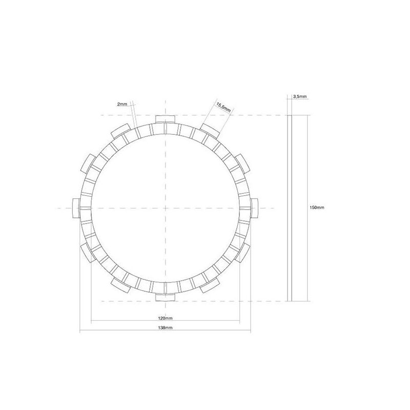 FRIZIONE DISCO SINGOLO GUARNITO SUZUKI GSX F (GR78A) 750 98/04