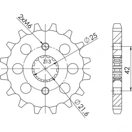 PIGNONE S+2 AC P530-D14 SUZUKI GSX-R 750 88/89