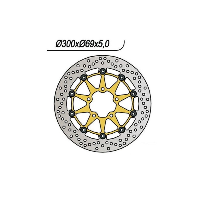 DISCO FRENO ANT. DX-SX SUZUKI GSX-R (K4/K5) 750 04/05