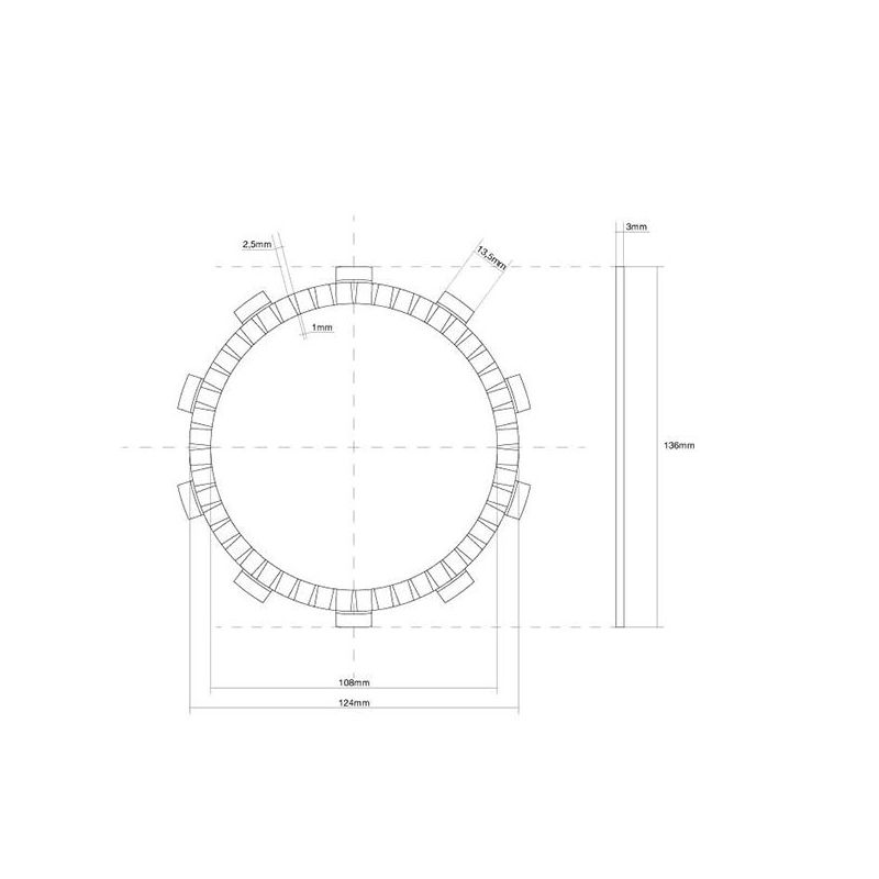 FRIZIONE DISCO SINGOLO GUARNITO SUZUKI GSX-R (K4/K5) 750 04/05