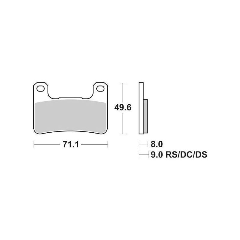 PASTIGLIA FRENO ANT. DX-SX SUZUKI GSX-R (K4/K5) 750 04/05