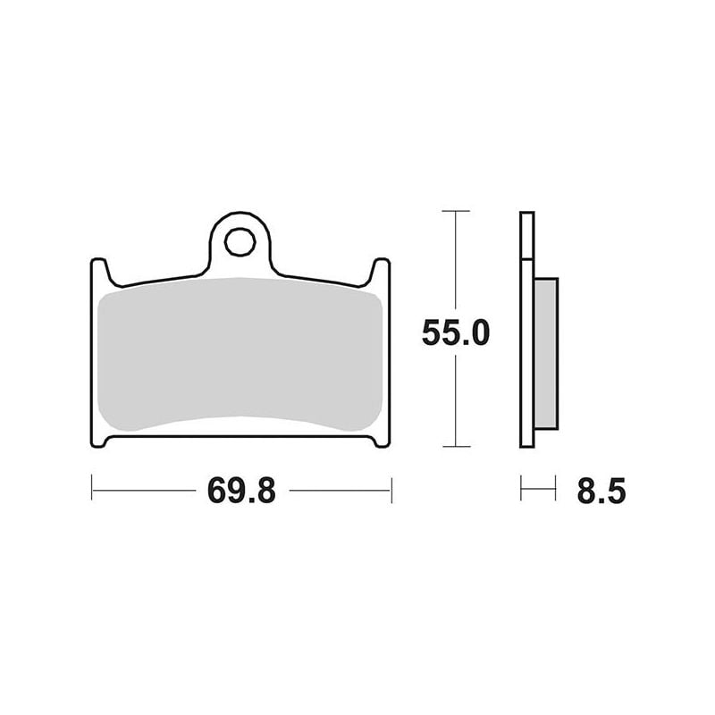 PASTIGLIA FRENO ANT. DX-SX SUZUKI GSX-R (M) 750 91/91