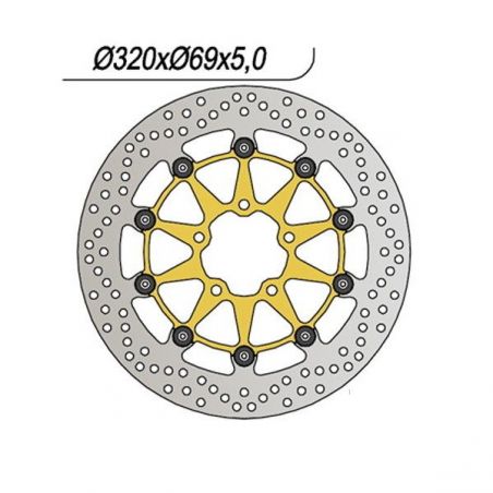 DISCO FRENO ANT. DX-SX SUZUKI GSX-R (T/V/W/X) 750 96/99