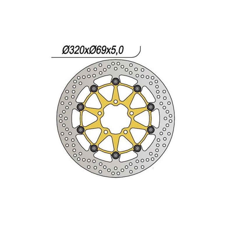 DISCO FRENO ANT. DX-SX SUZUKI GSX-R (Y/K1/K2/K3) 750 00/03