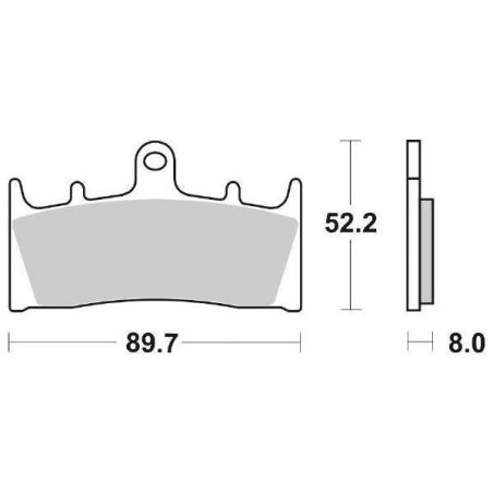 PASTIGLIA FRENO ANT. DX-SX SUZUKI GSX-R SP R 750 94/94