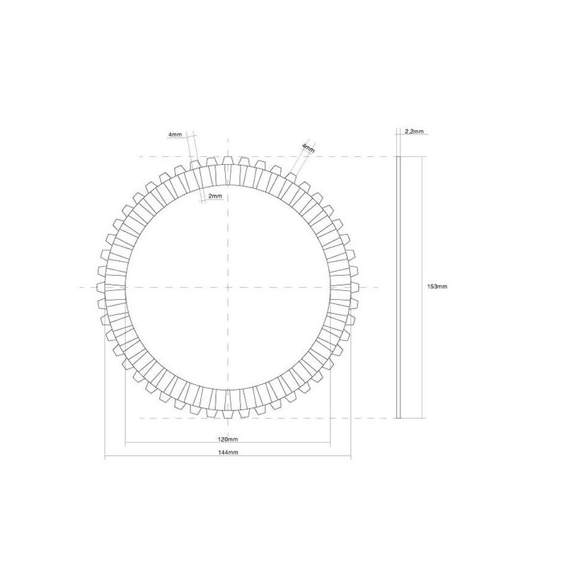 FRIZIONE DISCO SINGOLO GUARNITO SUZUKI GSX-R W (N/P/R/S) 750 92/95