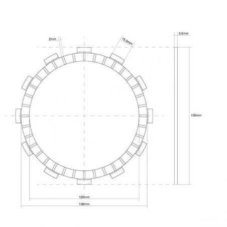 FRIZIONE DISCO SINGOLO GUARNITO SUZUKI VZ Marauder 800 97/03