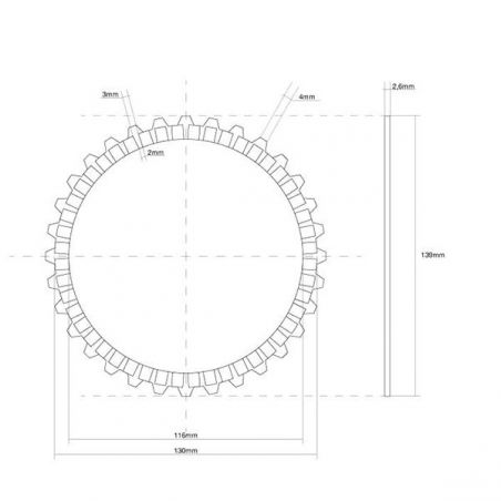 FRIZIONE DISCO SINGOLO GUARNITO SUZUKI RF R 900 94/94