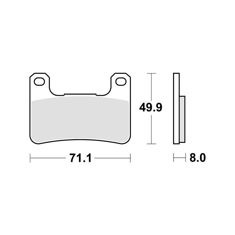 PASTIGLIA FRENO ANT. DX-SX SUZUKI GSX-S 950 22/23