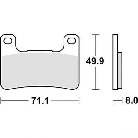 PASTIGLIA FRENO ANT. DX-SX SUZUKI GSX-S 950 22/23