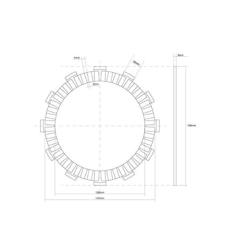 FRIZIONE DISCO SINGOLO GUARNITO SUZUKI GSX S Katana 1000 82/82