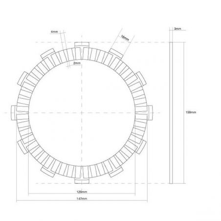 FRIZIONE DISCO SINGOLO GUARNITO SUZUKI GSX S Katana 1000 82/82