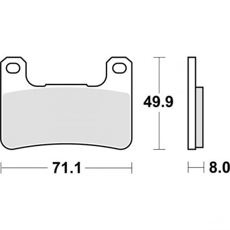 PASTIGLIA FRENO ANT. DX-SX SUZUKI GSX-R 1000 04/04