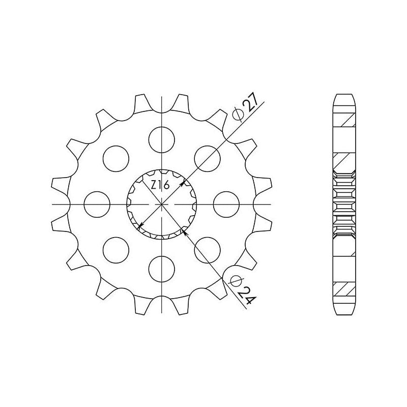 PIGNONE S+2 AC P530-D17 SUZUKI GSX-R 1000 09/10