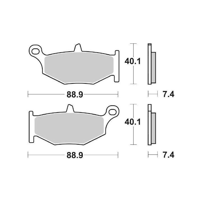 PASTIGLIA FRENO POST. SUZUKI GSX-R 1000 07/08