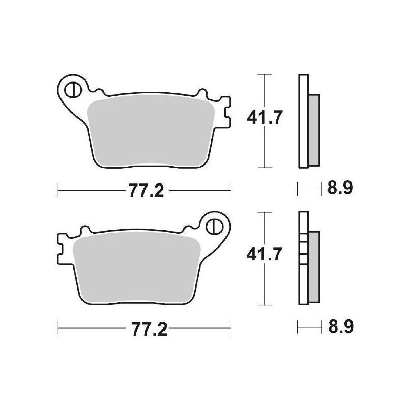PASTIGLIA FRENO POST. SUZUKI GSX-R 1000 09/10