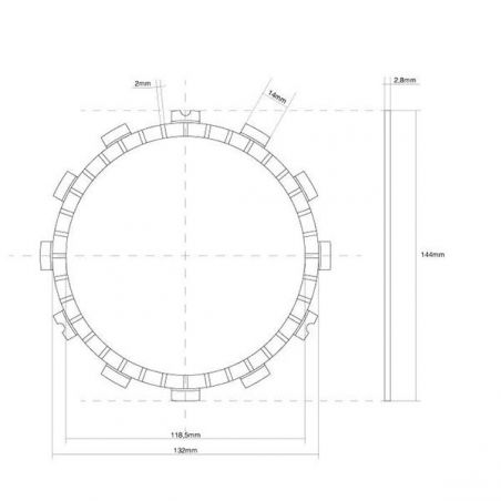 FRIZIONE DISCO SINGOLO GUARNITO SUZUKI GSX-R 1000 05/06