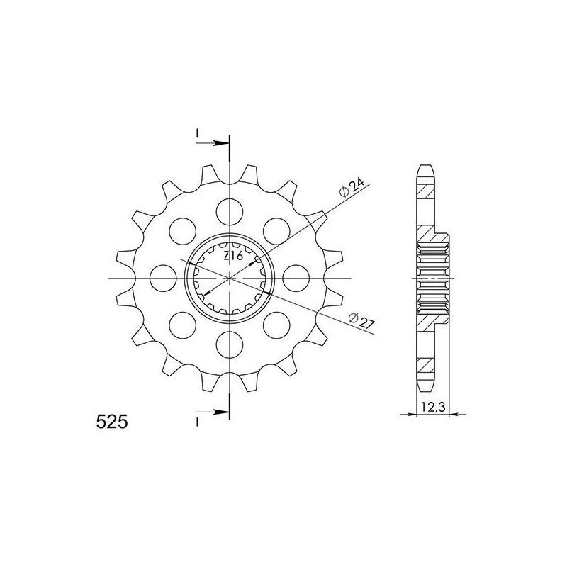 PIGNONE S AC P525-D17 SUZUKI GSX-R R 1000 17/21