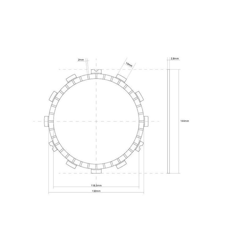 FRIZIONE DISCO SINGOLO GUARNITO SUZUKI GSX-S TQMO Katana Jindachi 1000 19/20