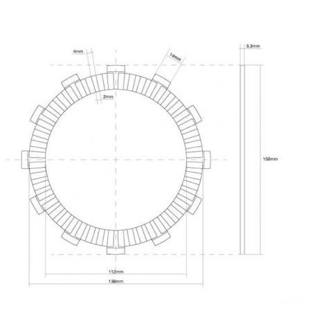FRIZIONE DISCO SINGOLO GUARNITO SUZUKI TL R 1000 98/00