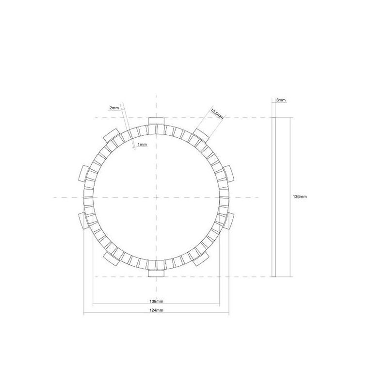 FRIZIONE DISCO SINGOLO GUARNITO SUZUKI TL S 1000 97/98