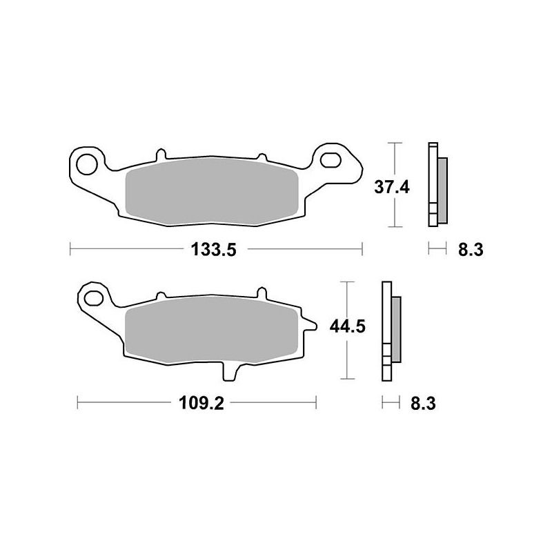 PASTIGLIA FRENO ANT. SX SUZUKI GSX G 1100 96/96