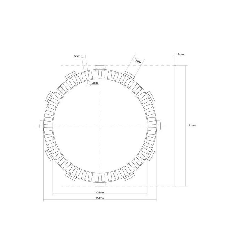 FRIZIONE DISCO SINGOLO GUARNITO SUZUKI GSX B King 1340 08/12