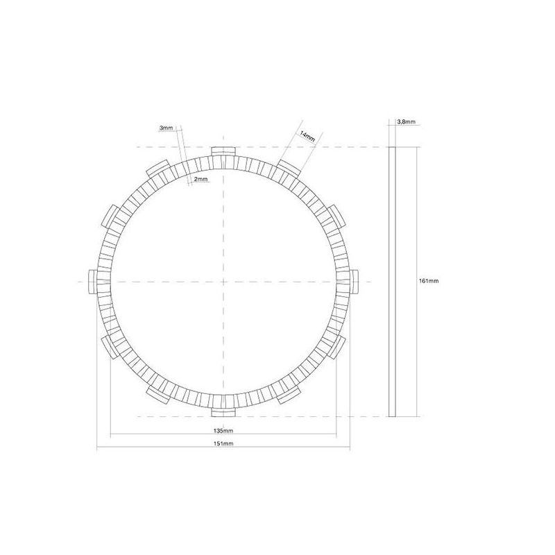 FRIZIONE DISCO SINGOLO GUARNITO SUZUKI VL Intruder C1500T 1500 13/13