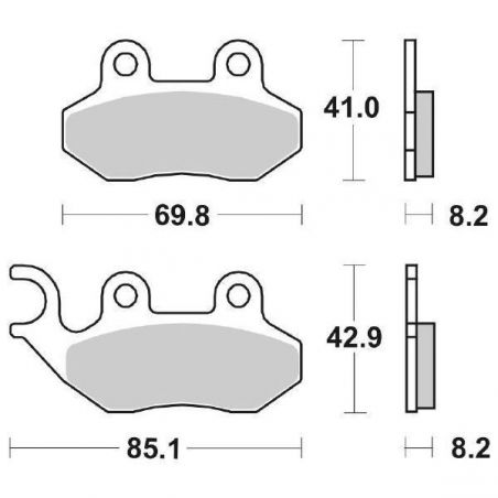 PASTIGLIA FRENO ANT. SYM Jet Sport X 2T 50 06/07