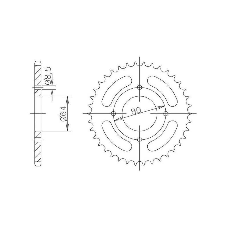 CORONA S AC P428-D39 SYM XS K 125 08/09