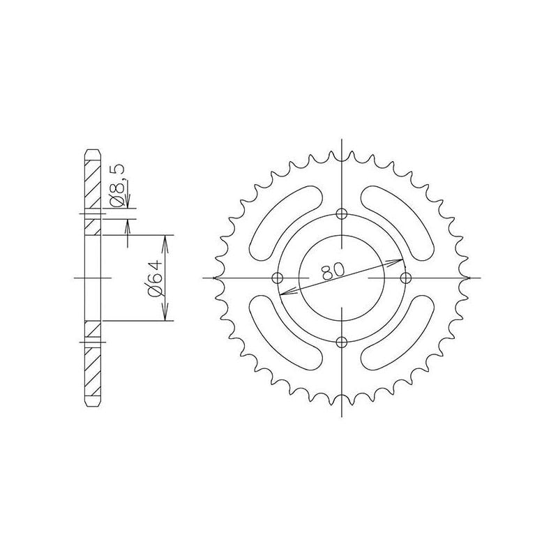 CORONA S AC P428-D39 SYM XS K 125 08/09