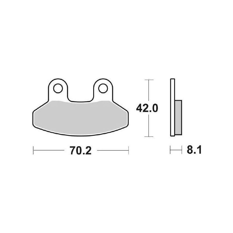 PASTIGLIA FRENO ANT. SYM Euro MX / Euro MX E2 150 02/04