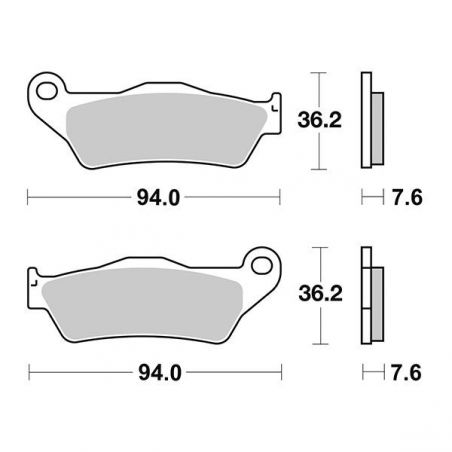 PASTIGLIA FRENO ANT. TM EN F Enduro 4T 250 01/08