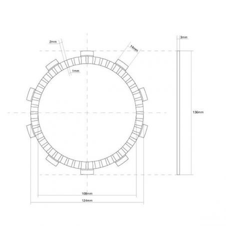 FRIZIONE DISCO SINGOLO GUARNITO TRIUMPH TT (T800) 600 00/04