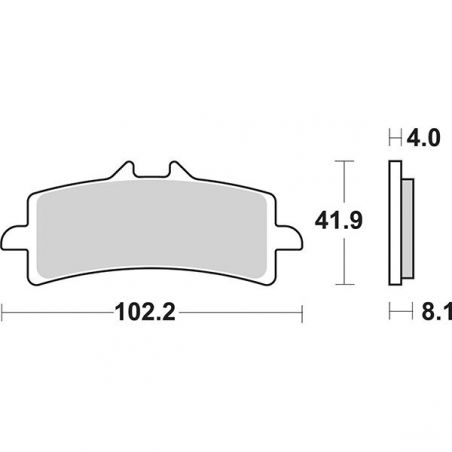 PASTIGLIA FRENO ANT. DX-SX TRIUMPH Tiger GT ABS 900 20/22