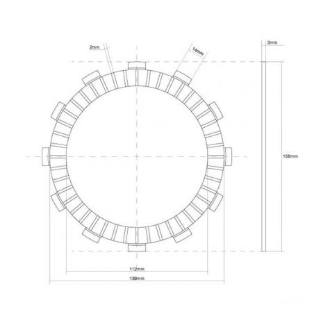 FRIZIONE DISCO SINGOLO GUARNITO TRIUMPH Sprint GT 1050 11/13