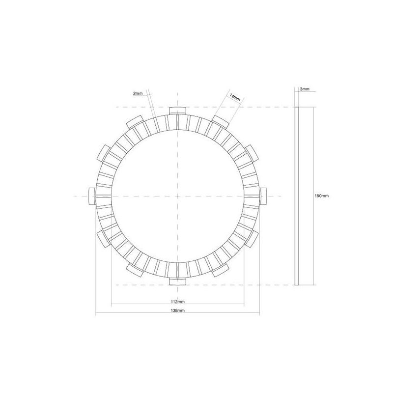 FRIZIONE DISCO SINGOLO GUARNITO TRIUMPH Sprint ST / Sprint ST ABS 1050 05/10