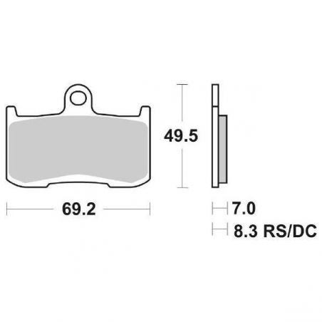 PASTIGLIA FRENO ANT. DX-SX TRIUMPH Tiger / Tiger ABS 1050 07/14