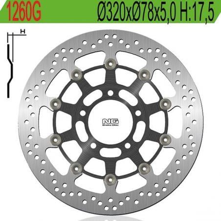 DISCO FRENO ANT. DX-SX TRIUMPH Tiger / Tiger ABS 1050 07/14