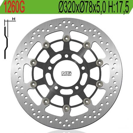 DISCO FRENO ANT. DX-SX TRIUMPH Tiger / Tiger ABS 1050 07/14