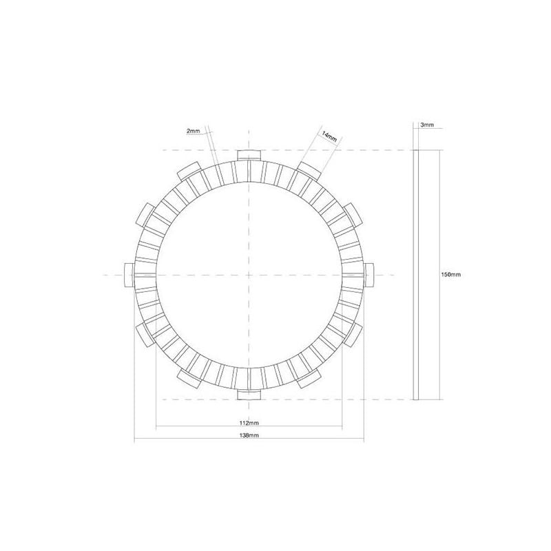 FRIZIONE DISCO SINGOLO GUARNITO TRIUMPH Tiger SE ABS 1050 07/14