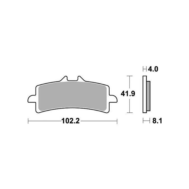 PASTIGLIA FRENO ANT. DX-SX TRIUMPH Thruxton RS 1200 20/22