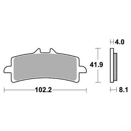 PASTIGLIA FRENO ANT. DX-SX TRIUMPH Thruxton RS 1200 20/22