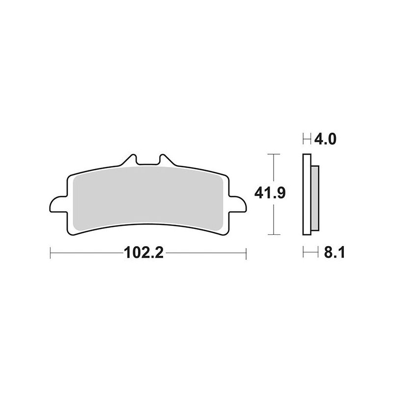 PASTIGLIA FRENO ANT. DX-SX TRIUMPH Thruxton RS 1200 20/22